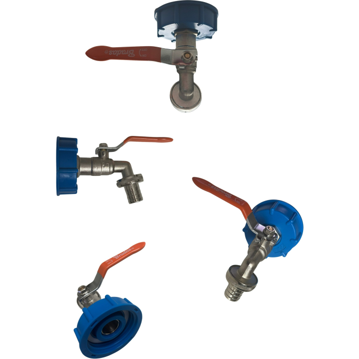 IBC tartály Tartozék, 2"-os csatlakozó -3/4"-es fém csappal