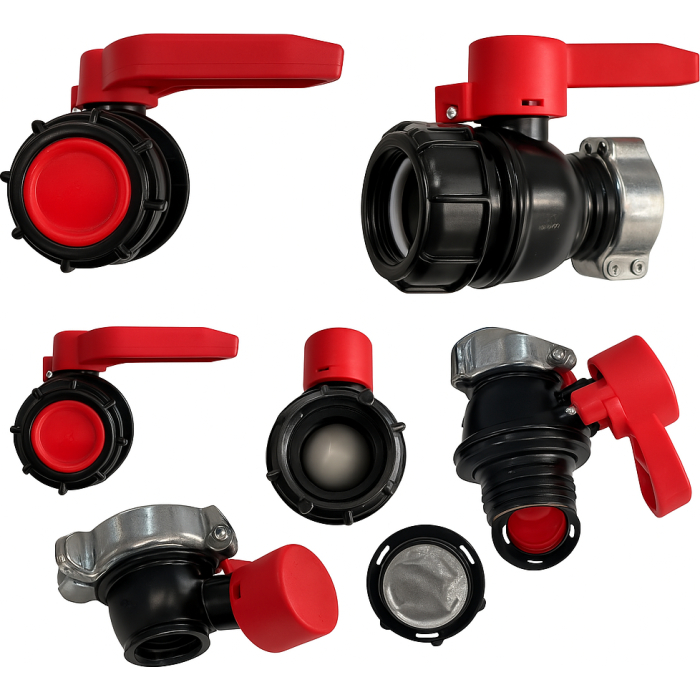 IBC Tartály Tartozék ,  Új Golyóscsap 2"-os , 640 literes vagy 1000 literes IBC tartályokhoz