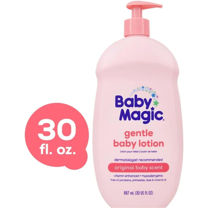 Baby Magic Gentle Baby Lotion, Original Baby Scent, Hypoallergenic, 30 oz