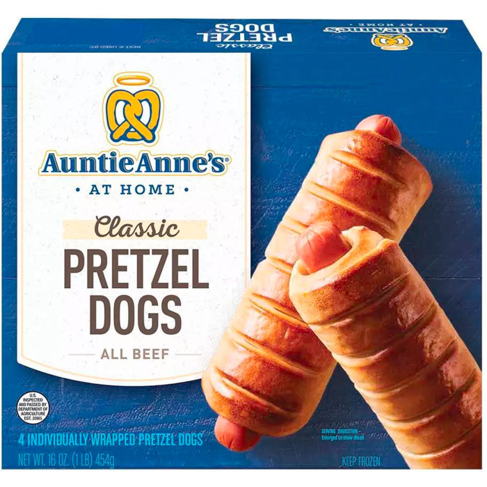 Classic All Beef Frozen Pretzel Dogs - 4ct_16oz