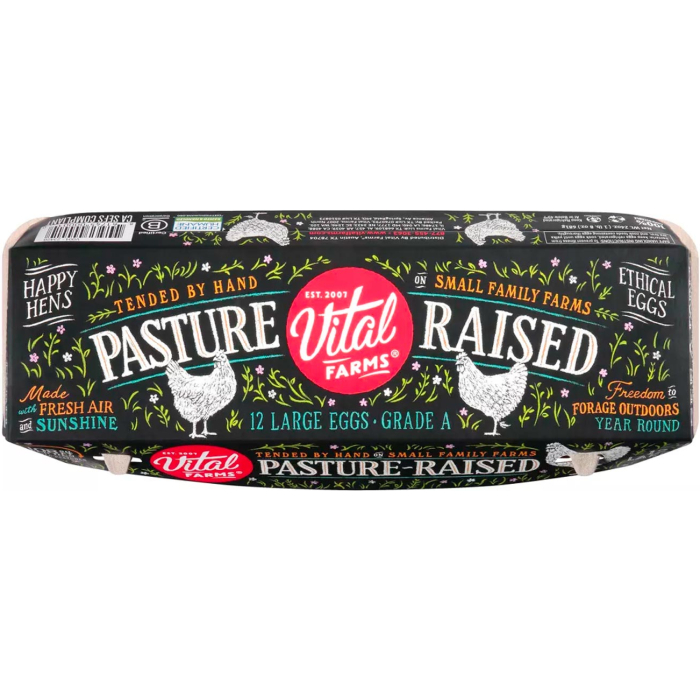 Vital Farms Pasture-Raised Grade A Large Eggs - 12ct